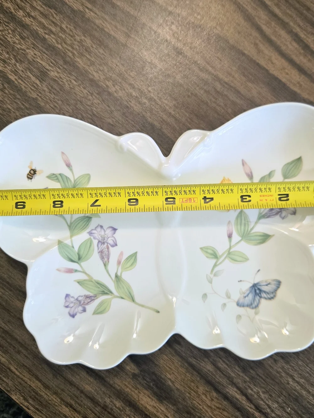 Lenox Butterfly Meadow Serving Dish Bath Dresser Vanity Flowers